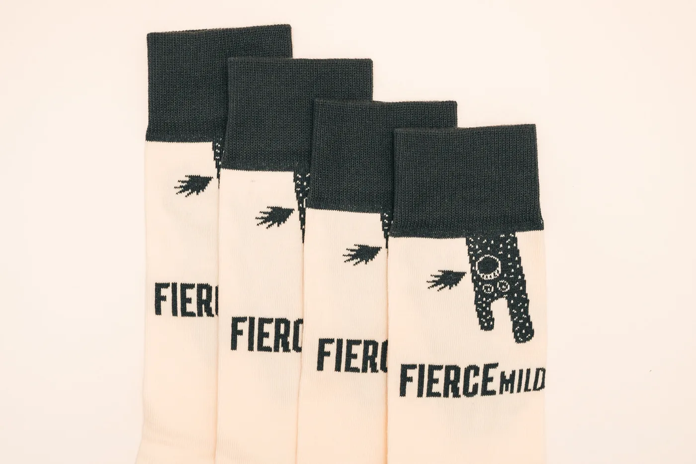 Fierce Mild socks printed with: Like revenge, best served cold